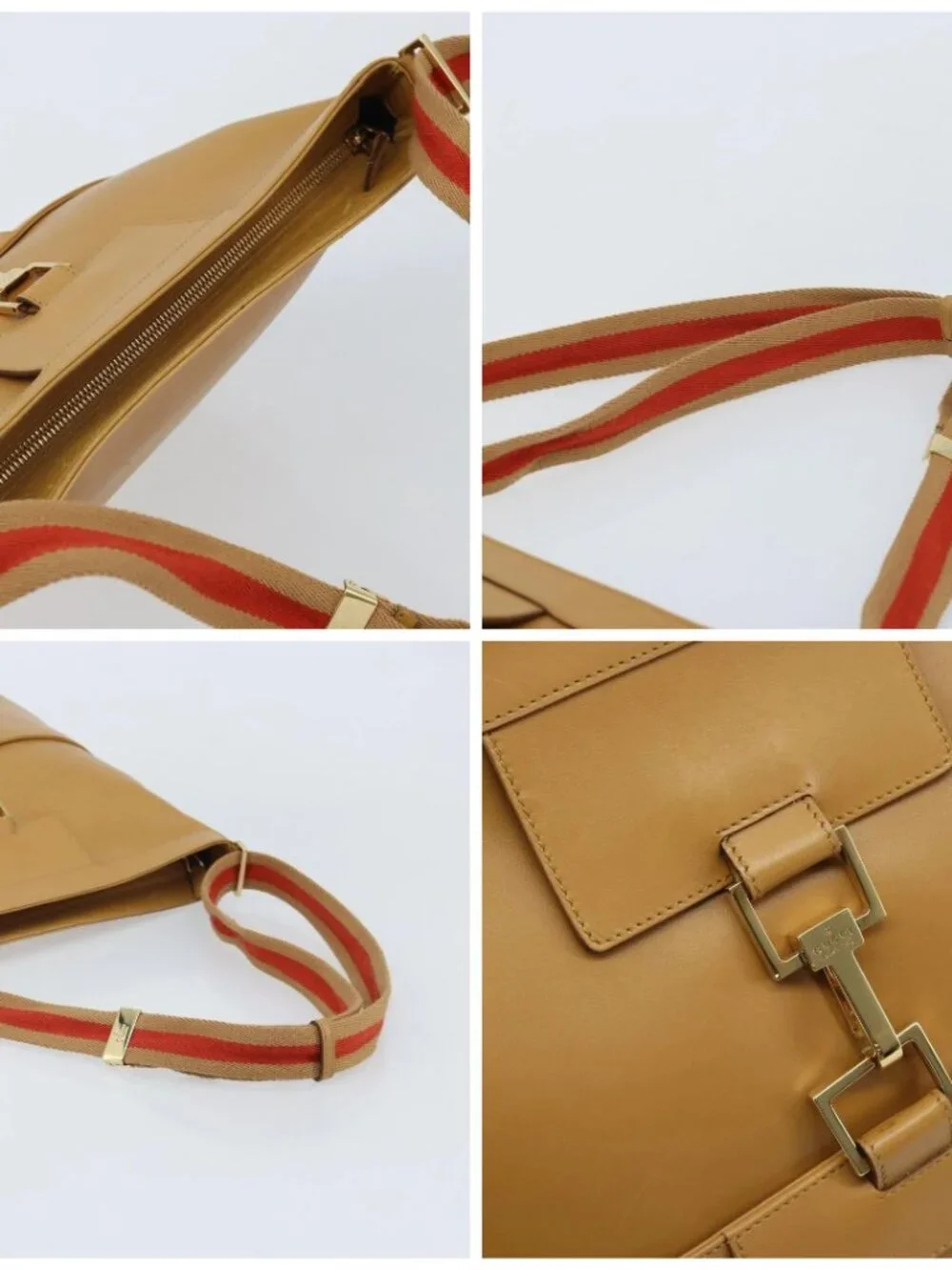 GUCCI Jackie Sherry Line Shoulder Bag Leather Brown Gold 001 4094 Auth 172211 - Picture 16 of 16